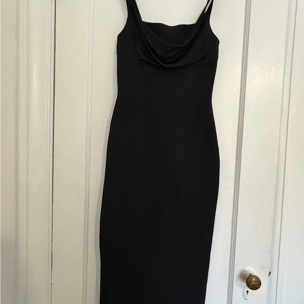 Theory Black Midi Dress